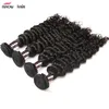 ishow人間の髪の毛10aブラジルの深い波の髪4束4束100％卸売レミー人間の髪織り延長8-28インチ