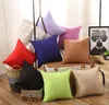 Solid Pure Color Pillow Case 4545cm Cushion Cover Office Chair Sofa Throw Pillowcase Home Wedding Birthday Gift2346715