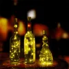 10 LED Solaire Bouteille De Vin En Cuivre Fée Bande Fil En Plein Air Partie Décoration Décoration Nouveauté Nuit Lampe BRICOLAGE Cork Light String