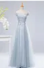 Специальное предложение Платье подружки невесты для банкета в новом корейском стиле Тонкое вечернее платье с плечами HY1479