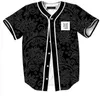 Cardigan texturé à rayures noires, imprimé en 3D, boutonné, manches courtes, costume de baseball, nouveau style tendance