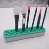 Silikon Makyaj Fırça Organizatör Saklama Kutusu Ruj Diş Fırçası Kalem Kozmetik Fırça Tutucu Standı Çok Fonksiyonlu Makyaj Aracı