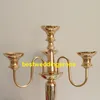 Dekoration Neue (3RAMs) Tall Gold Kerzenhalter Kerze Stand Hochzeit Tisch Mittelhaus Ereignis Straße Blei Blume Rack Best0288