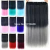 Ombre escuro para azul cosplay grampo de cabelo na extensão do cabelo em linha reta sintético mega almofada de cabelo popular women039s peruca accesso9289375