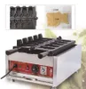 wholesale Máquina eléctrica comercial de taiyaki, máquina para hacer gofres de pescado, helado de Corea, sartén taiyaki, máquina eléctrica para hacer gofres de pescado caliente NP716