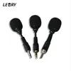 LEORY MINI 3.5mm Jack Cep Telefonu Esnek Mikrofon Mikrofon Mono Stereo Mikrofonlar için iPhone Android Smartphone için Kaydedici Için