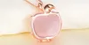 Rose Quartz CZ Crystal Pink Opal Apple Shape Necklace Necklace Gargantilla para Mujeres Niñas Regalo lindo