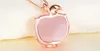 Rose Quartz CZ Crystal Pink Opal Apple Shape Hanger Ketting Choker Voor Vrouwen Meisjes Leuk Gift