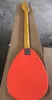 Raro 4 corde Tear Drop Salmon Orange Solid Body Basso elettrico Hardware cromato Manico in acero Tastiera in palissandro9990323