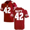 Wisconsin Badgers College Football Jerseys 67 Jon Dietzen 2017 New Red White Elite ed Anpassade Mens Womens barn Bästa kvalitet