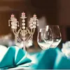 Bougeoirs en acrylique candélabres à 5 bras avec pendentifs en cristal 77CM/30 "hauteur élégante pièce maîtresse de mariage fête décorative