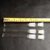 7 inç cam tırnak adaptörü Downstem Aşağı Kök Sigara Aksesuarları 14mm Kadın-18mm Erkek Nargile Petrol Teçhizatları Bongs Su Boruları