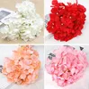 DHL de alta qualidade real toque Hydrangea Big Flower 14 centímetros Silk Branco Hydrangea Bouquet para Centerpieces casamento Partido Home decorativa