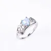 M￣e da moda Ring J￳ias de j￳ias Blue Crystal Heart Knuckle Rings para presente de anivers￡rio do dia das m￣es Will e Sandy Drop Ship