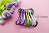 Karabijnse sleutelhangende metalen Karabijnse sleutelhanger Ring Keychains Clip Hook voor buitensporttype D 56*29 mm B 60*28 mm Vorm Aluminium legering