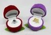 Flocking Red Jewelry Box Rose Romantic Wedding Ring Earring Pendant Necklace Jewely Display Present Box Jycken Förpackning GA327394796