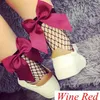 fishnet socks with bow bowknot New Fashion Hollow Out low Soxs Popular Chic Thin Bow Punk Cool Mesh Short Socks Mesh Socks1229255
