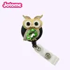 50PCS/Lot Key Rings Animal owl Eagle Bee Shape Nurse Medical Yoyo ID Card Name Holder Retractable Badge Reel With Alligator Clip For Student Staff Teacher