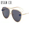 DSGN CO. Frete grátis Pérola Óculos de sol para Moda Mulher Mulheres Pilot vidros à moda 6 cores UV400