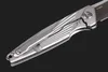 New High End Flipper Folding Knife M390 Satin Blade TC4 Titanium Alloy Handle Ball Bearing Fast Opening Knives EDC Pocket Knife