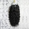 Brasiliansk djupvåg Micro Loop Human Hair Extensions 100g 1gs 100s 100 Remy Human Hair Extension Micro Link Human Hair Extension8954734