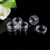 3ml/3g 5ml/5g Empty Plastic Bottle Cosmetic Samples Container for Make Up Jewelry Cream Small Clear Pot Jars