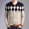 argyle v sect sweater