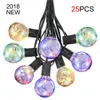 CF Crescer a luz da corda impermeável com 25 pcs G40 Fio de cobre Lâmpadas Lâmpadas Fairy Luzes decorativas para feriado Jardim Festa Casa