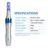 무선 Dermapen 충전식 Derma 펜 Dr.Pen Ultima A6 Microneedling 2 배터리 조정 가능한 바늘 길이 0.25-2.5mm