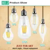 Ściemniana żarówki LED żarówki 4W 8W 12W 16W High Power Glass Globe Bulb 110 V 220 V 240V Retro Led Edison Lampy Światła świecy