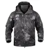 Dropshipping v5 macio shell tático jaqueta militar homens impermeável inverno casaco de lã camuflagem cock wooded camo roupas