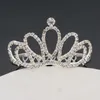 Flickor kronor med rhinestones bröllop smycken brud headpieces födelsedagsfest prestanda pagant kristall tiaras bröllop tillbehör # bw-t075