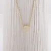 Fashion Brushed Round Circle Necklace Pendant Goldcolor silver plated Necklace for women gift Whole4172721