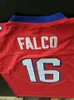 Stitched Shane Falco #16 The Replacements Movie American Jersey Keanu Reeves Mens Red S-3XL Viva Villa Free Shipping