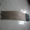 Apply Tape Adhesive Skin Weft Hair T1B/grey ombre human hair Straight 100g 40pcs tape in human hair extensions