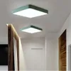 أضواء السقف الحديثة LED LUMINARIA LED مربع مصباح سقف ملون حديث لغرفة المعيش