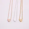 18K goud verzilverde hanger ketting platte bodem stevige liefde ketting het geschenk aan vrouwen2283