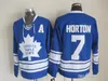 barato Retro Tim Horton Jersey Vintage Toronto Maple Lanny McDonald Autêntico Costurado Hóquei No Gelo Jerseys Top Quality! Ordem da mistura!