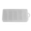 Multifunctional High Strength 5 Compartments Storage Case Transparent Visible PVC Fishing Lure Spoon Hook Bait Tackle Box5521780