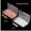 200pcs/pack 5 Sizes False Fake Nails Tips Box for Flexible Practice Model Training Hand False Nail Tips DIY Nail Art Design Tool