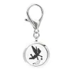 10 Design Fly Fairy Keychain Essential Oil Aroma Diffuser Parfym Locket med hummerlås Keychain Keyring med 5 st Gratis Pads KA11-KA20