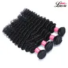 Brazilian Deep Wave Hair With Closure Wholesale Unprocessed Human Hair Extension 3/4 Bundles Deep Wave Virgin Hair With Closure