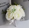 Boutonniere handblommor bröllop prom corsage artificiell blomma brosch blomma lapel boutonniere handled bröllop tillbehör7509224