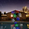 Hot New Moving LED RGB Fiocchi di neve multicolore Wall Landscape Laser Projector Lamp Lights White Snow Sparkling Landscape Projector Lights