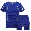 Sportkleding voor heren Summer Training Sets Hiking Running Fitness Fast droog Ademend Top Kleding Male sportjack Black1