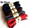 Mr.Niscar 1 Pair Round Waxed Shoelaces Leather Shoes Waterproof Cotton Shoe Laces Snow Martin Boots Bootlace Shoelace 60-180cm