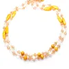 Bijoux en perles d'eau douce naturelles 6-7mm collier de perles d'eau douce noires pour le cadeau surprise de la mère