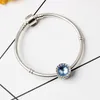 드롭 배송 매력 팔찌는 실버 도금 Pandora 여성 뱀 체인 합금 Charm Beads Girlfriend Gift Br004