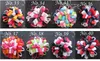 Baby loop bows clips ponytail hållare hår tillbehör flicka band boutique xmas hår bågar klipp blomma slipsar huvudband huvudbonader 100pcs hd3236