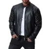 Mens Lederen Jassen Mannen Jas Hoge Kwaliteit Klassieke Motorfiets Bike Cowboy Jassen Mannelijke PU Business Coats M-5XL J181041